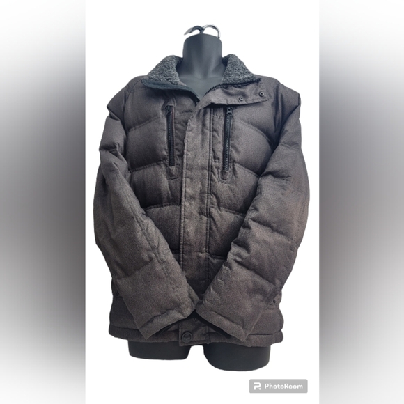 Hawke & CO Men's medium winter jacket, goose down. Dark Grey - Picture 6 of 8